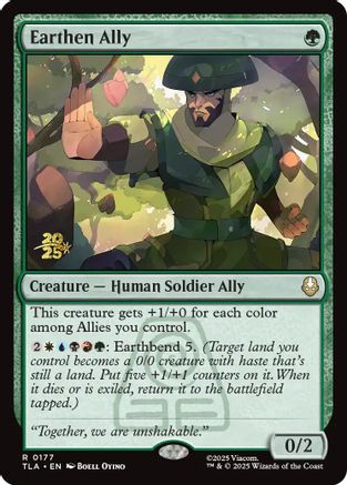 Earthen Ally (Prerelease) (177) Foil - Avatar: The Last Airbender