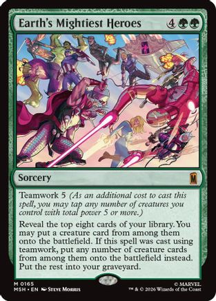 Earth's Mightiest Heroes (165) Foil - Marvel Super Heroes