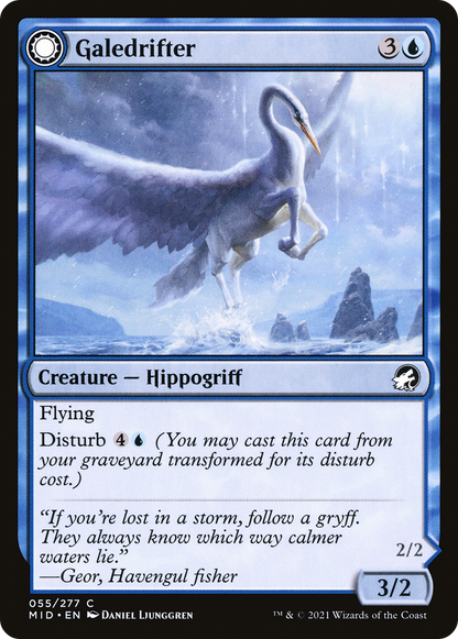 Galedrifter // Waildrifter (055) Foil - Innistrad: Midnight Hunt