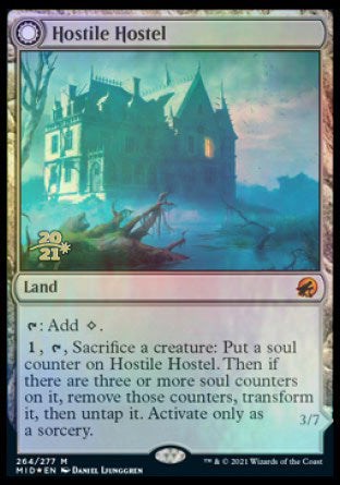 Hostile Hostel // Creeping Inn (264s) Foil - Innistrad: Midnight Hunt Promos