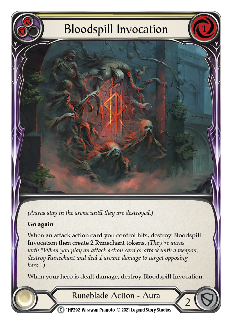 Bloodspill Invocation (Yellow) [1HP292] (History Pack 1) | Silver Goblin