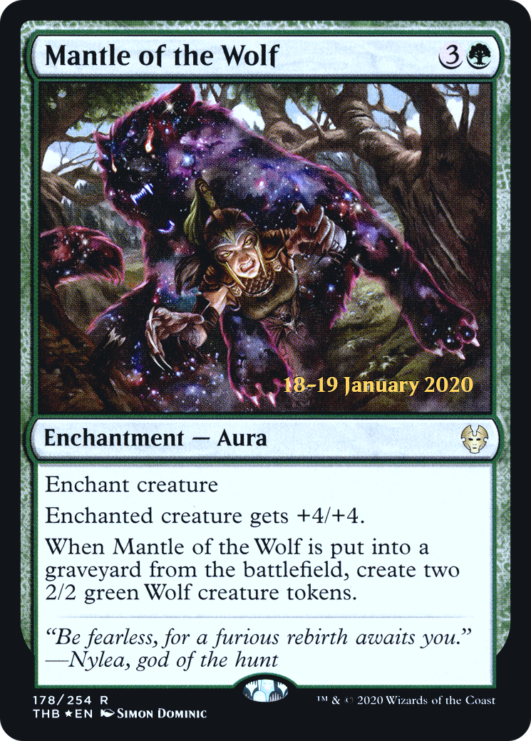 Mantle of the Wolf (178s) Foil - Theros Beyond Death Promos