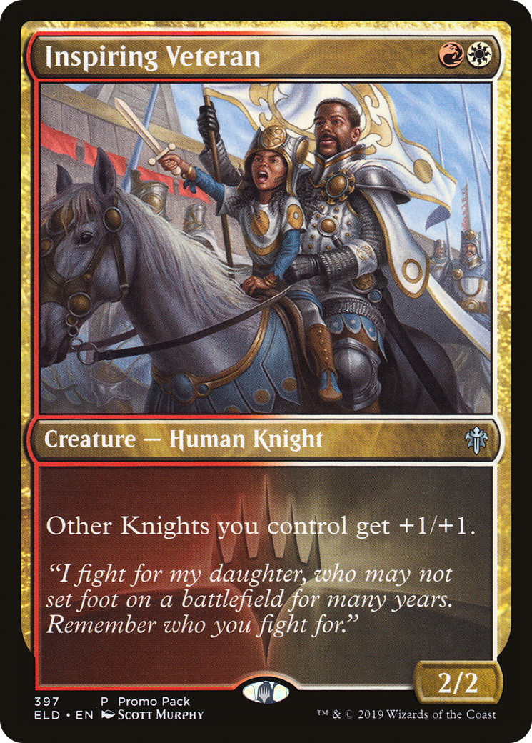 Inspiring Veteran (397) Foil - Throne of Eldraine