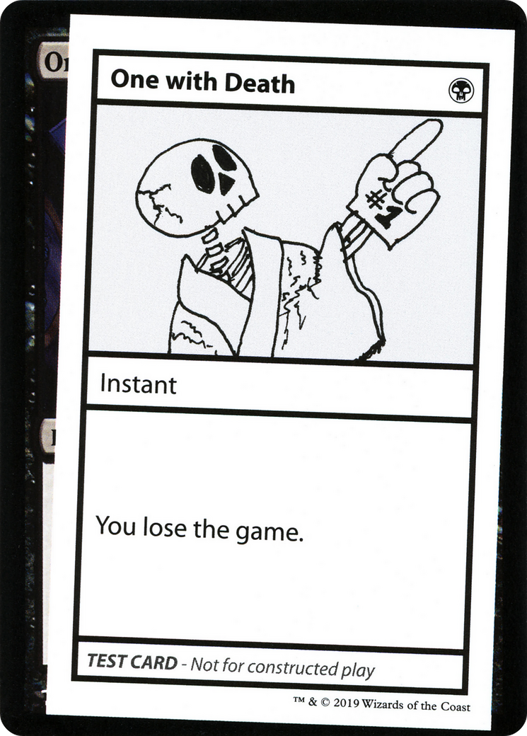 One With Death (No PW Symbol) - Mystery Booster Playtest Cards 2021