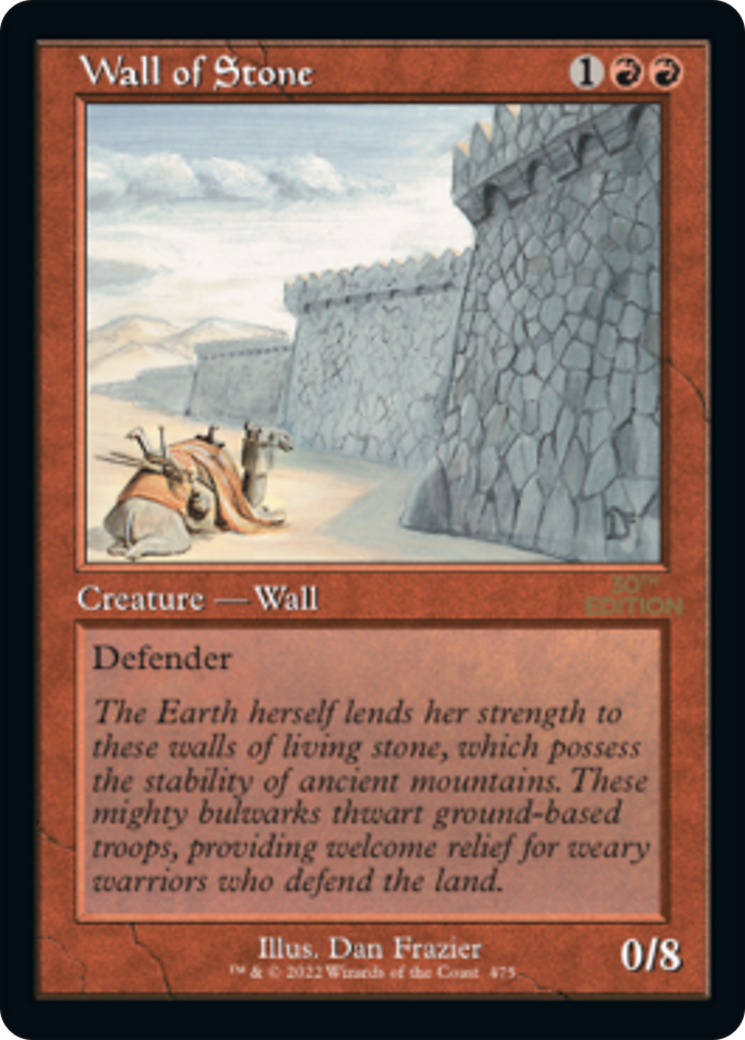 Wall of Stone (Retro) (475) - 30th Anniversary Edition