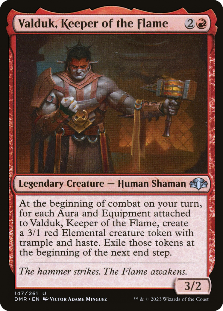 Valduk, Keeper of the Flame [Dominaria Remastered] Foil