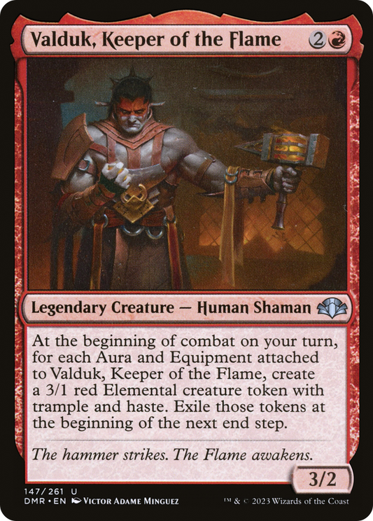 Valduk, Keeper of the Flame [Dominaria Remastered] Foil