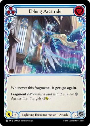 Ebbing Arcstride (Blue) (OMN020) Rainbow Foil - Omens of the Third Age