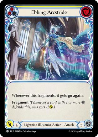 Ebbing Arcstride (Yellow) (OMN019) Rainbow Foil - Omens of the Third Age