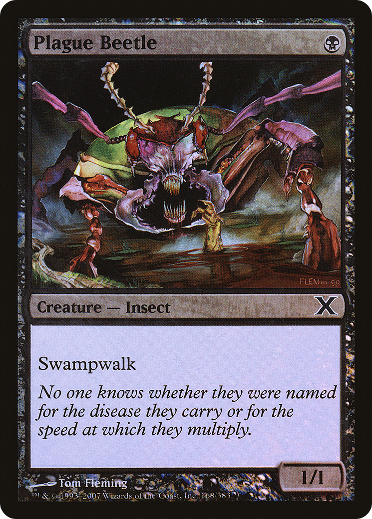 Plague Beetle (168) Foil - Tenth Edition