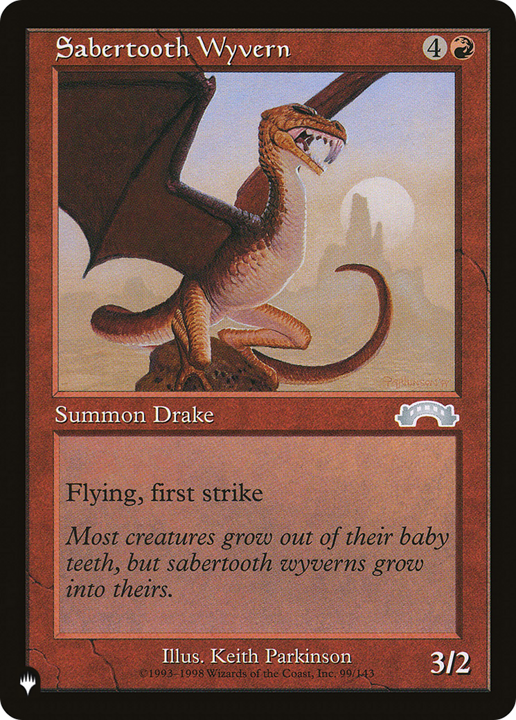 Sabertooth Wyvern (Retro) (EXO-99) - The List