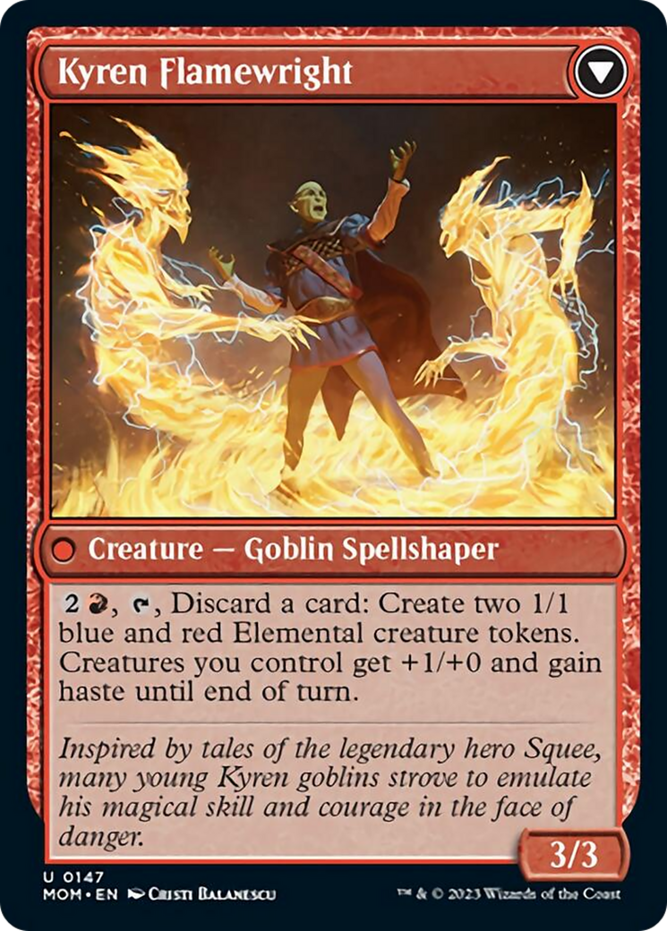 Invasion of Mercadia // Kyren Flamewright (147) - March of the Machine