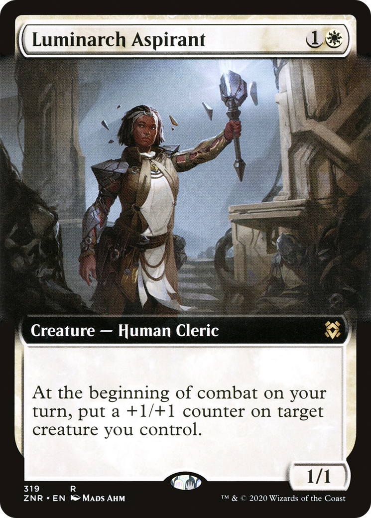 Luminarch Aspirant (Extended Art) (319) Foil - Zendikar Rising