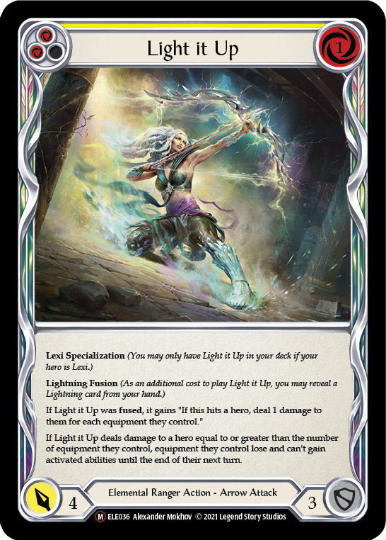 Light it Up [U-ELE036] (Tales of Aria Unlimited)  Unlimited Rainbow Foil | Silver Goblin