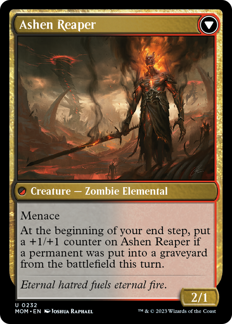 Invasion of Azgol // Ashen Reaper (232) Foil - March of the Machine