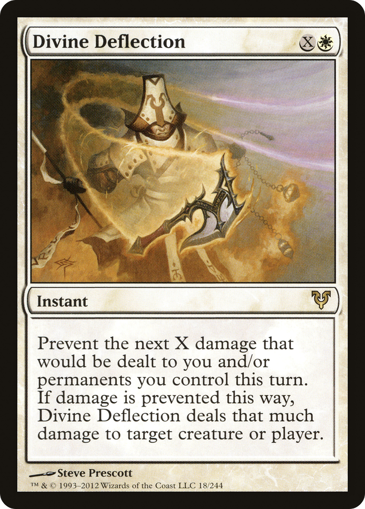 Divine Deflection (018) Foil - Avacyn Restored