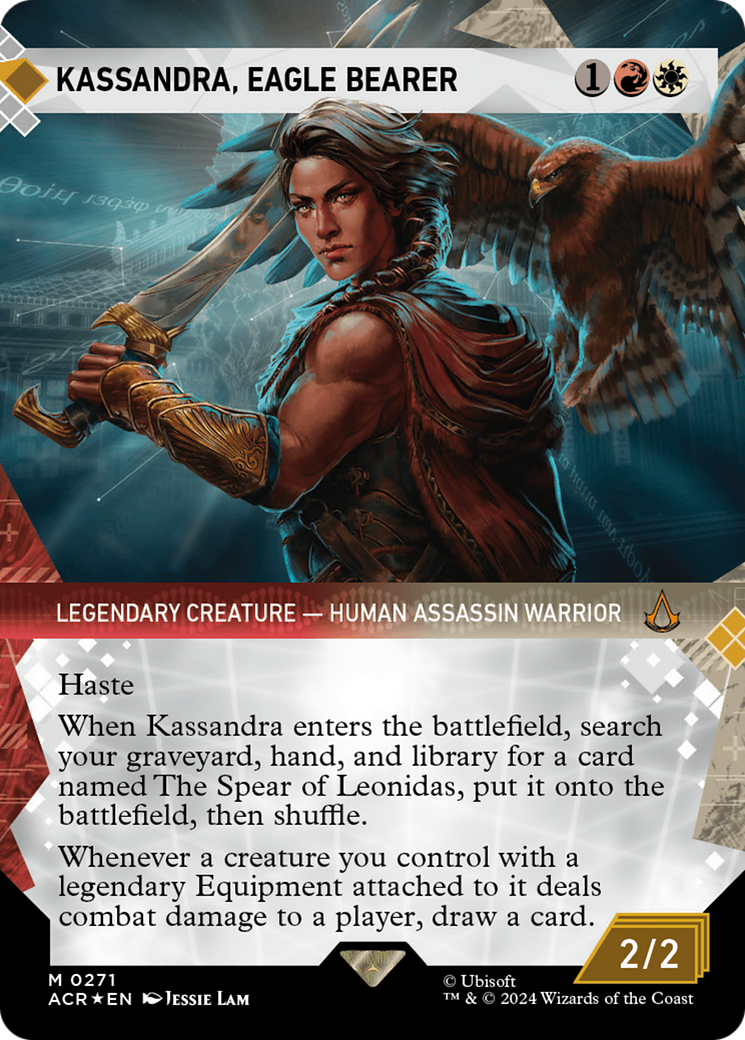 Kassandra, Eagle Bearer (Showcase) (Textured Foil) [Assassin's Creed] | Silver Goblin