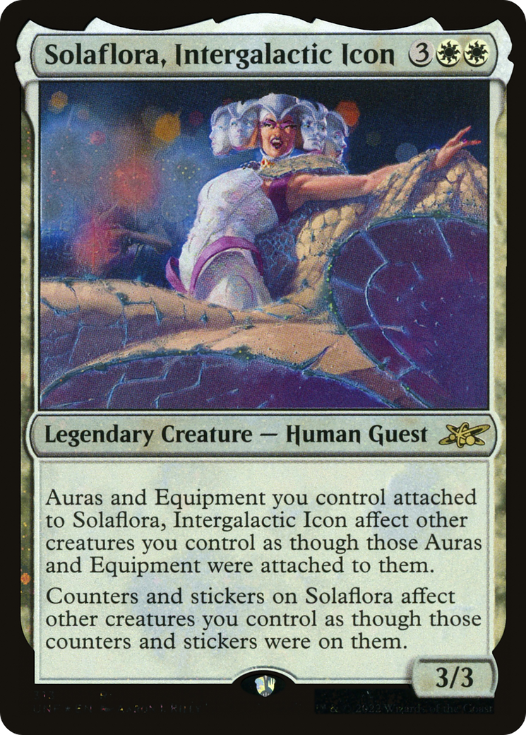Solaflora, Intergalactic Icon (Galaxy Foil) (313) Foil - Unfinity