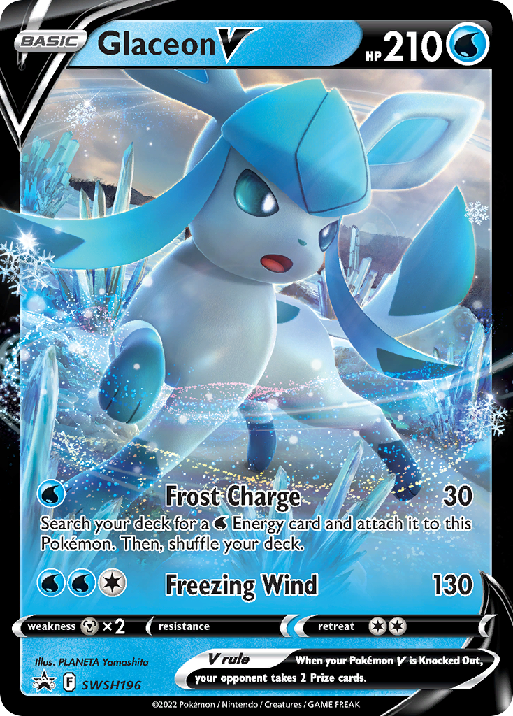 Glaceon V (SWSH196) [Sword & Shield: Black Star Promos] | Silver Goblin