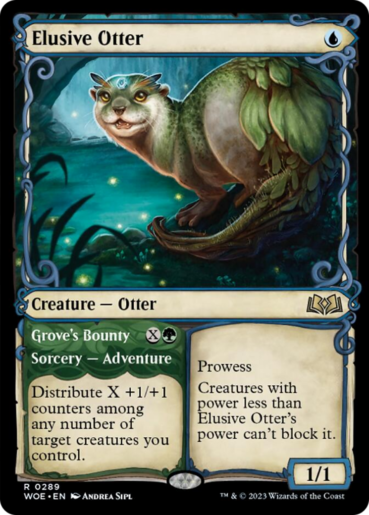 Elusive Otter // Grove's Bounty (Showcase) [Wilds of Eldraine] | Silver Goblin