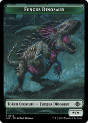 Fungus Dinosaur // Dinosaur (0001) Double-Sided Token [The Lost Caverns of Ixalan Tokens] | Silver Goblin