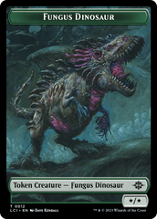 Fungus Dinosaur // Vampire Demon Double-Sided Token [The Lost Caverns of Ixalan Tokens] | Silver Goblin
