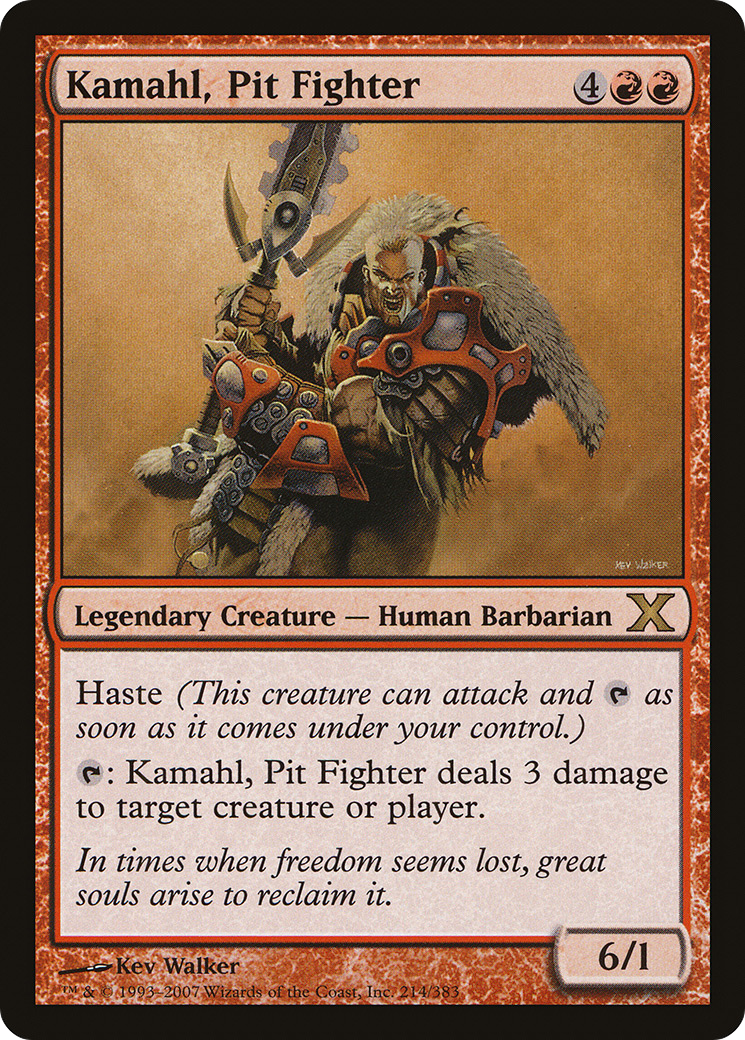 Kamahl, Pit Fighter (214) - Tenth Edition