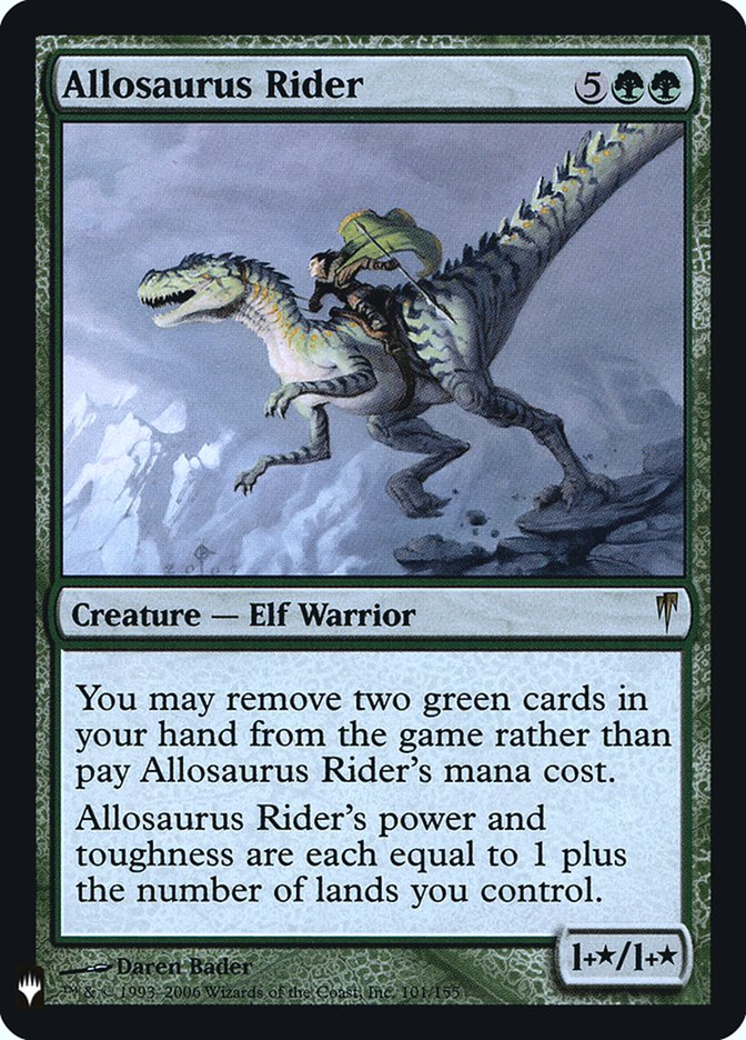 Allosaurus Rider [Mystery Booster] | Silver Goblin