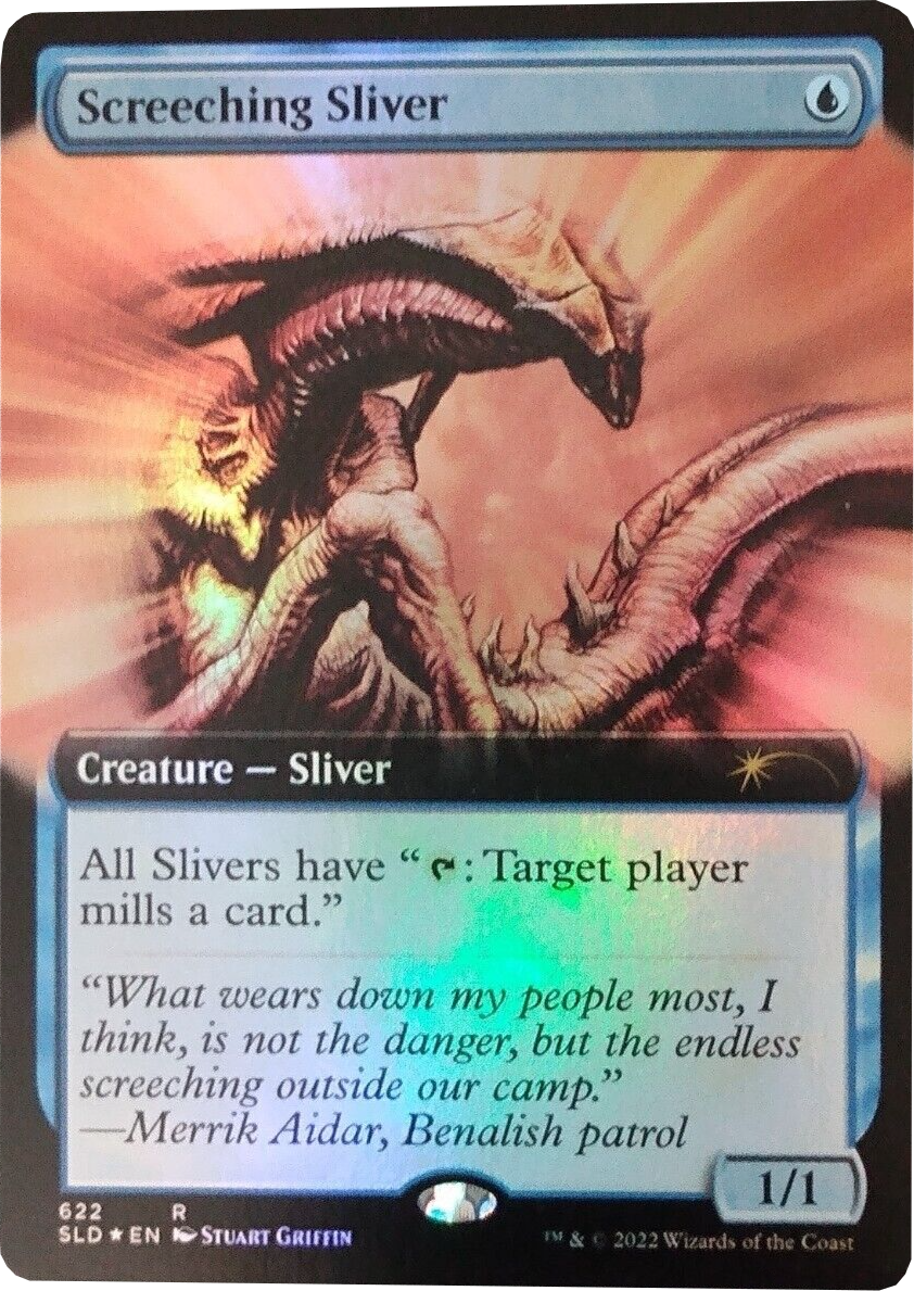 Screeching Sliver (Extended Art) [Secret Lair Drop Promos] | Silver Goblin