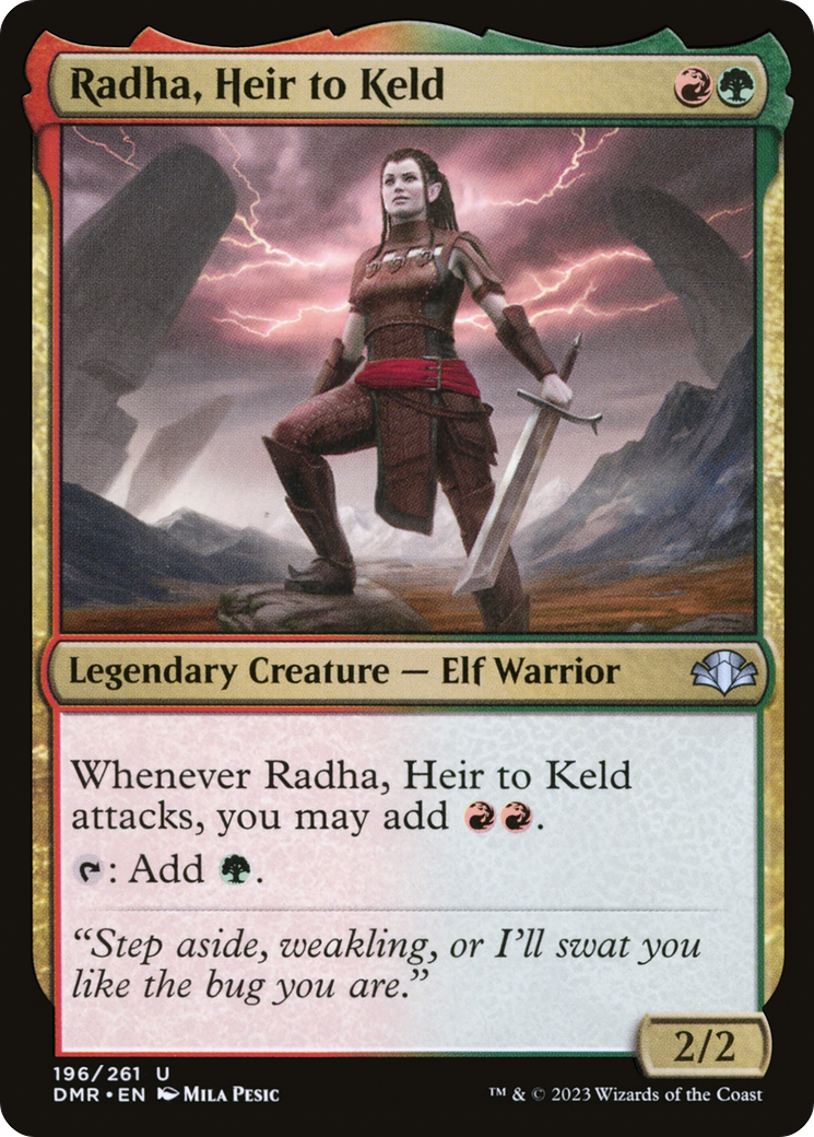 Radha, Heir to Keld [Dominaria Remastered] Foil