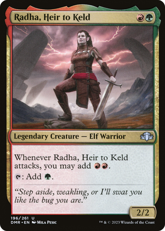 Radha, Heir to Keld [Dominaria Remastered] Foil