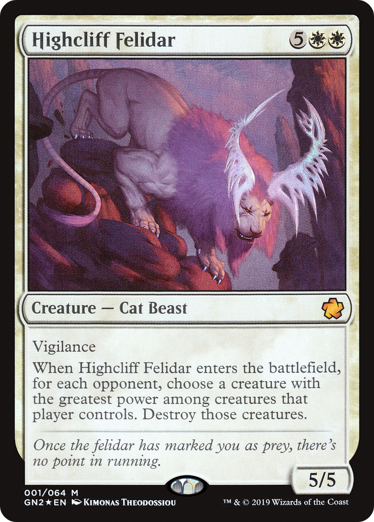 Highcliff Felidar (001) Foil - Game Night 2019