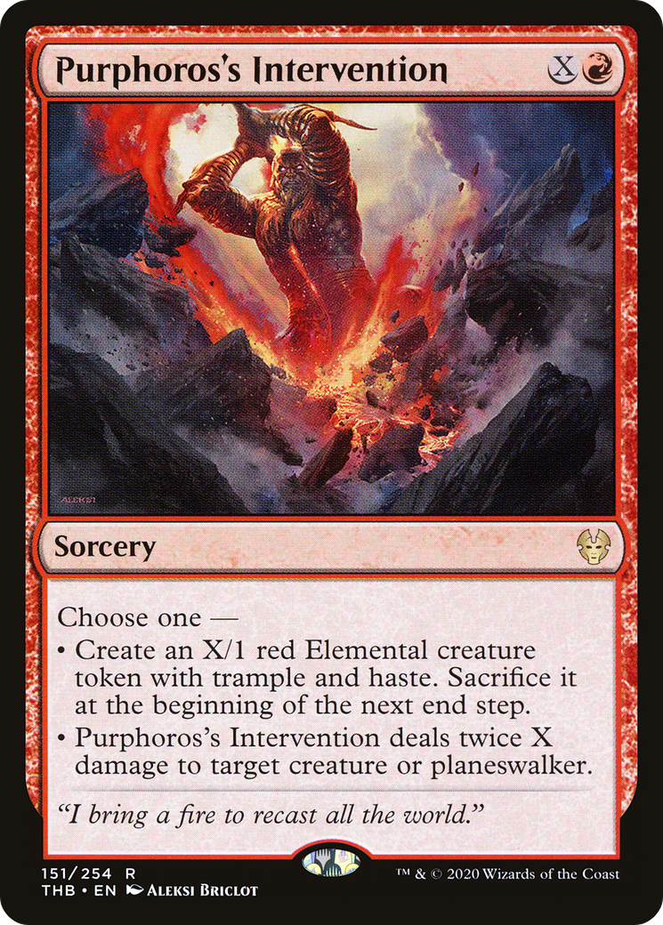 Purphoros's Intervention (151) Foil - Theros Beyond Death