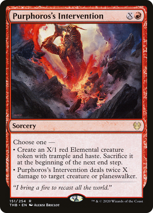 Purphoros's Intervention (151) Foil - Theros Beyond Death
