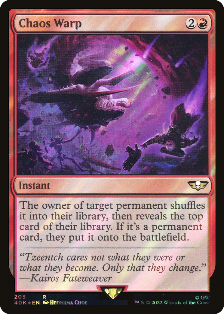 Chaos Warp (205) Surge Foil - Warhammer 40,000 Commander