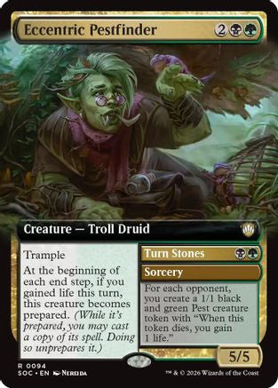 Eccentric Pestfinder (Extended Art) (094) - Commander: Secrets of Strixhaven