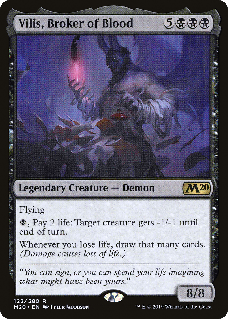 Vilis, Broker of Blood (122) Foil - Core Set 2020