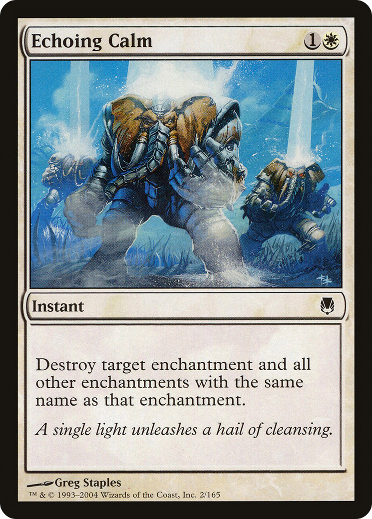 Echoing Calm (002) Foil - Darksteel