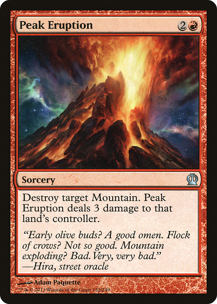 Peak Eruption (132) Foil - Theros