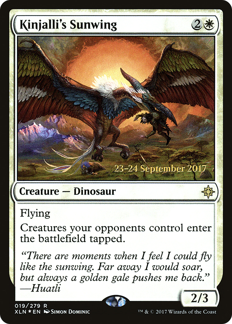 Kinjalli's Sunwing (19s) Foil - Ixalan Promos