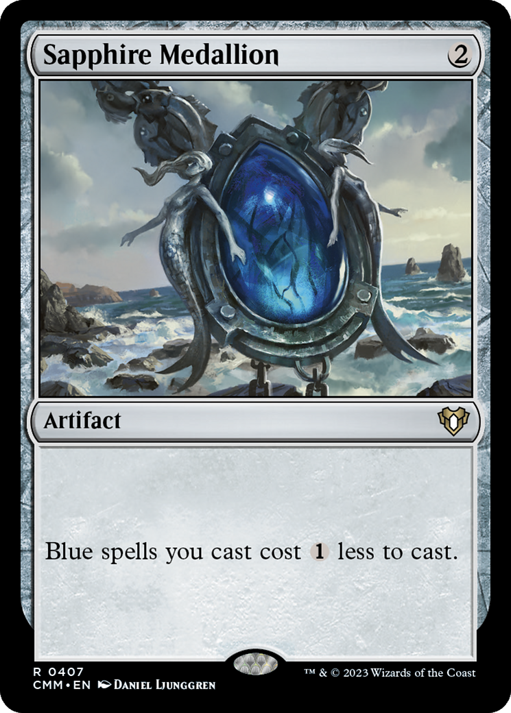 Sapphire Medallion [Commander Masters] Foil