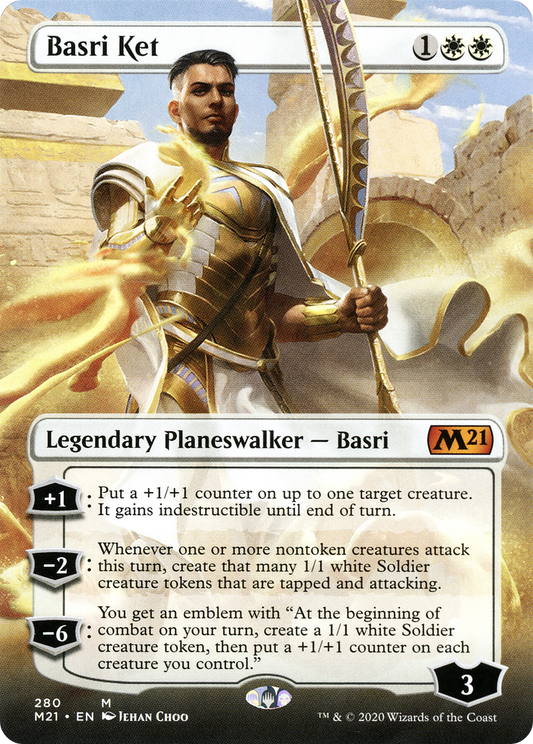 Basri Ket (Borderless) (280) Foil - Core Set 2021