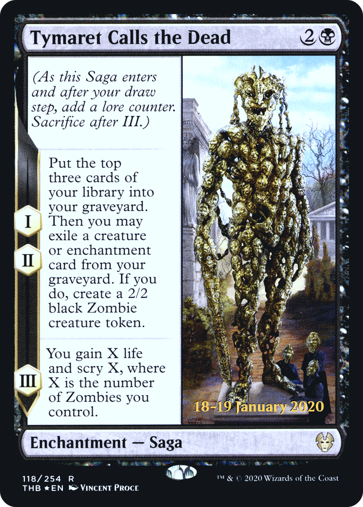 Tymaret Calls the Dead (118s) Foil - Theros Beyond Death Promos