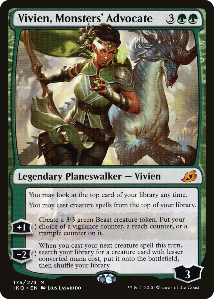 Vivien, Monsters' Advocate (Promo Pack) [Ikoria: Lair of Behemoths Promos] Foil