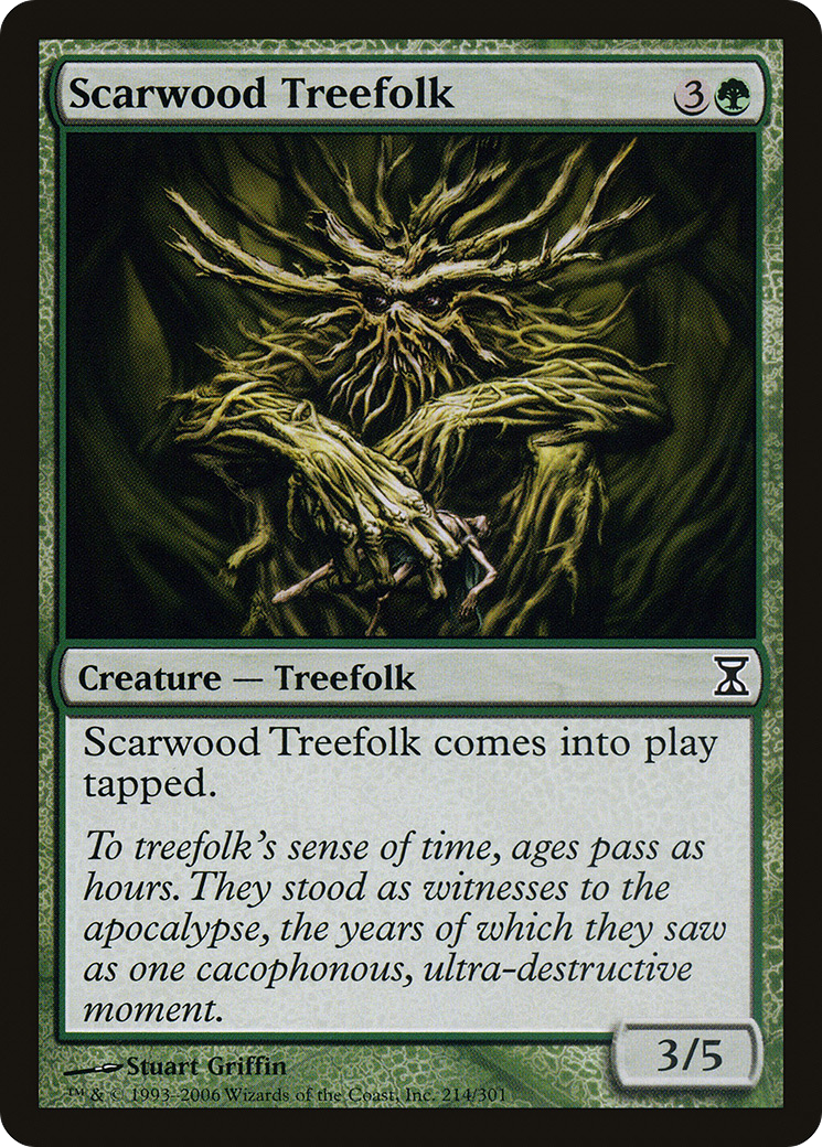 Scarwood Treefolk (214) Foil - Time Spiral