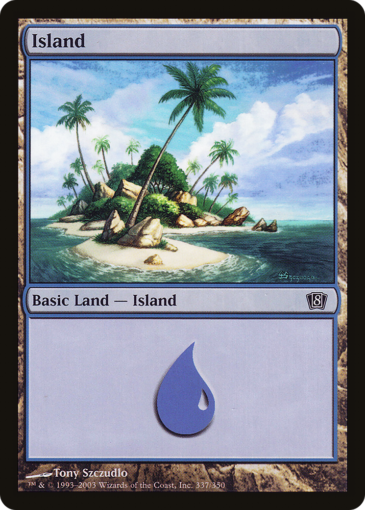 Island (337) Foil - Eighth Edition