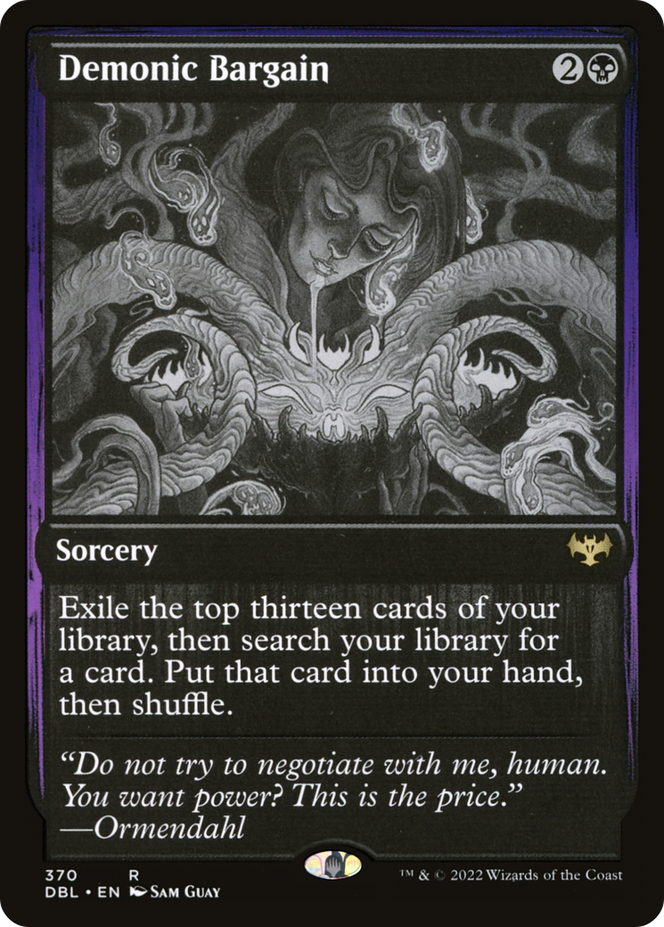 Demonic Bargain (370) Foil - Innistrad: Double Feature