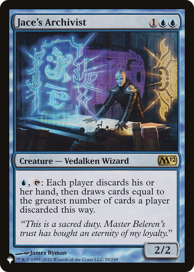 Jace's Archivist (M12-59) - The List