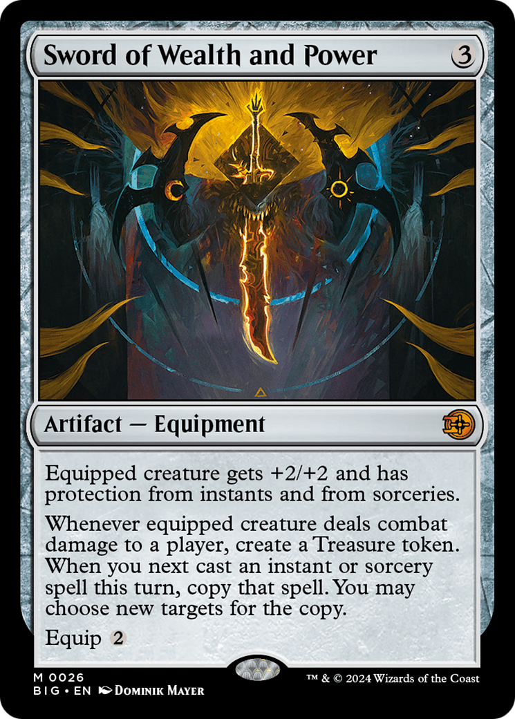 Sword of Wealth and Power [Outlaws of Thunder Junction: The Big Score] Foil