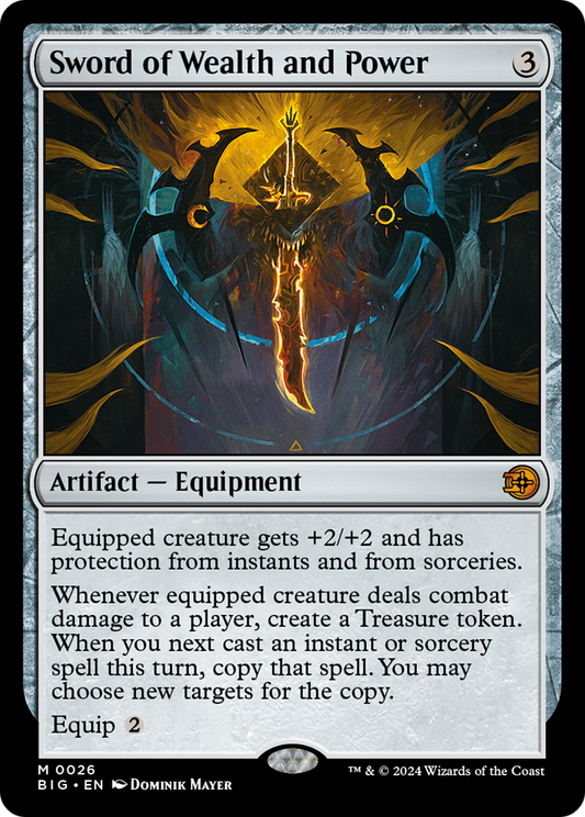Sword of Wealth and Power [Outlaws of Thunder Junction: The Big Score] Foil